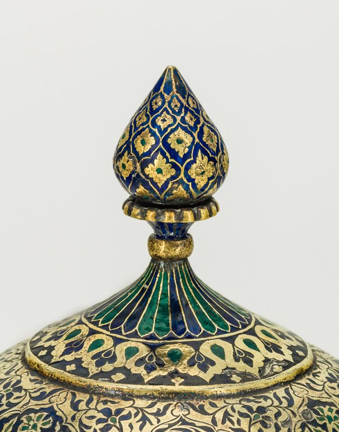 Enamelled Silver Gilt Bowl and Cover  | MasterArt